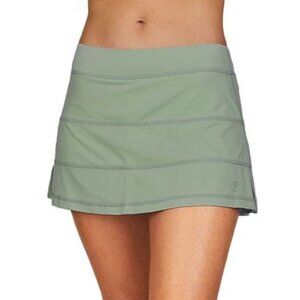 Sofibella UV tennis Skirt 14.5 L  golf skort army green style# 1181 sz LARGE